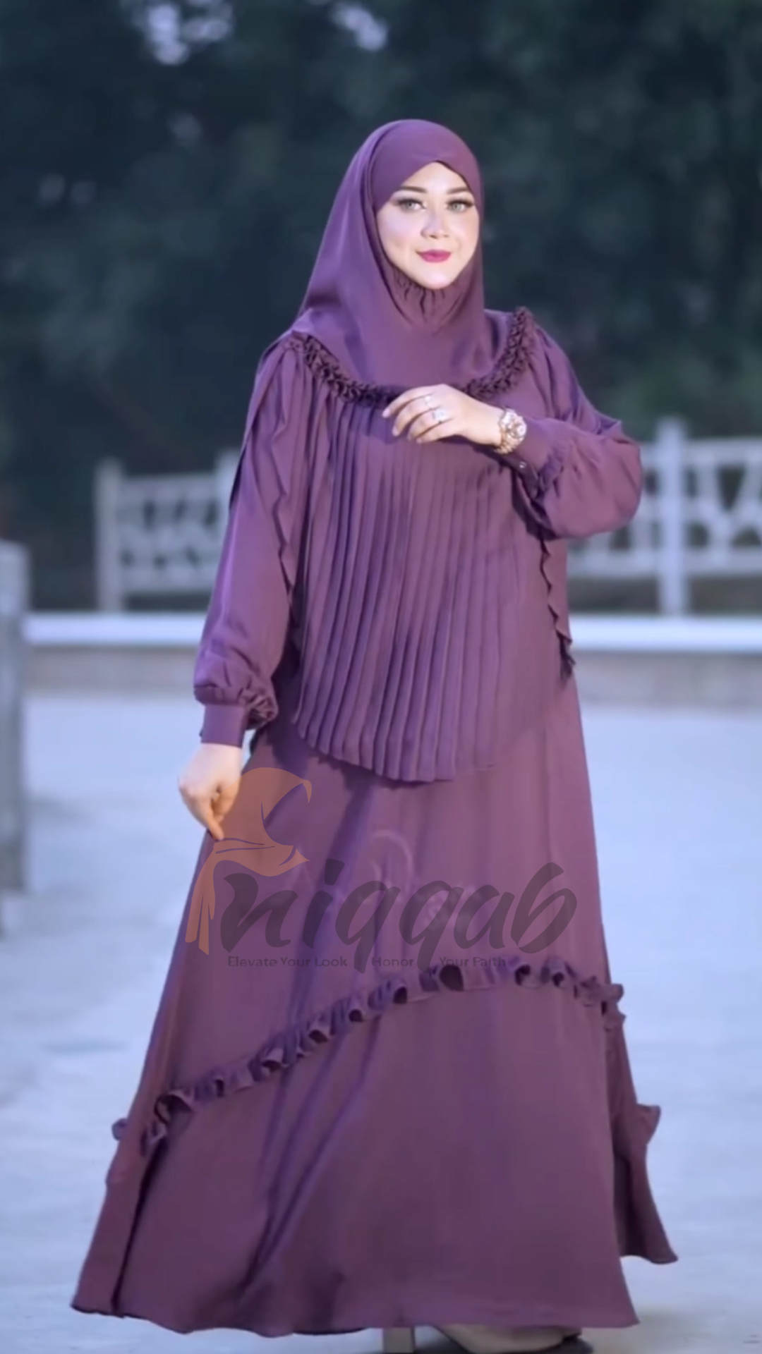 Maisha Borka 3part Full Set - Purple