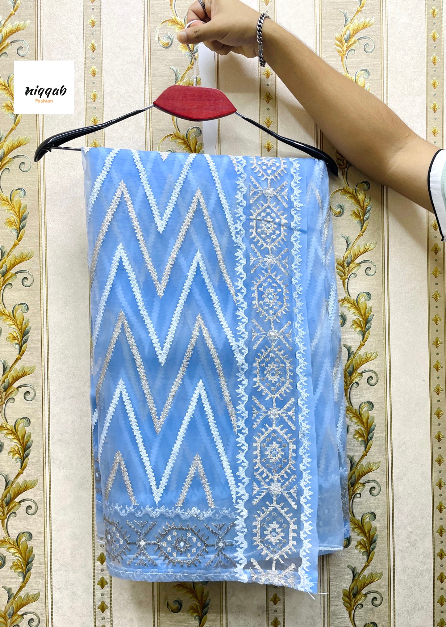 জিকজ্যাক অরগেঞ্জা শাড়ি