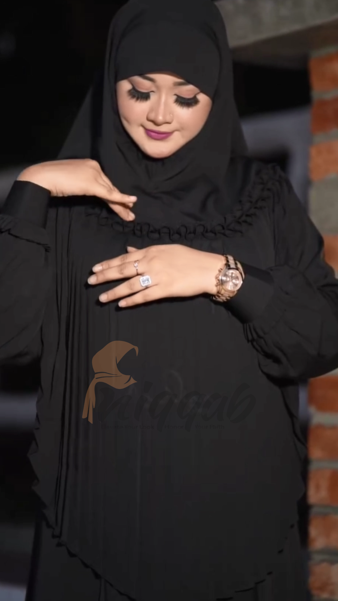 Maisha Borka 3part Full Set - Black